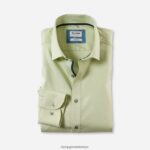 Giyim OLYMP seviye beş vücuda oturan, iş gömleği, modern kent, limon PL4DLH351