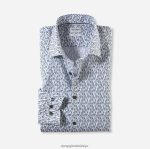 Giyim OLYMP seviye beş vücuda oturan, iş gömleği, modern kent, limon PL4DLH764