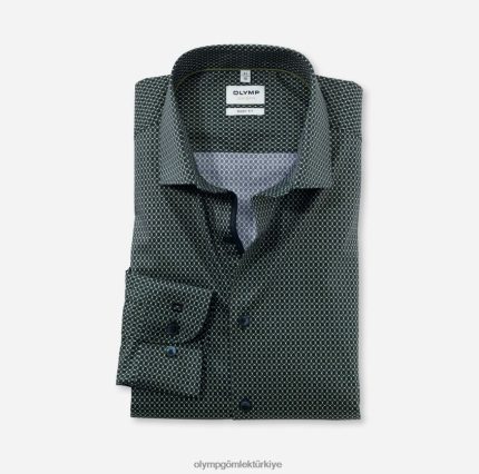 Giyim OLYMP seviye beş vücuda oturan, iş gömleği, modern kent, limon PL4DLH780