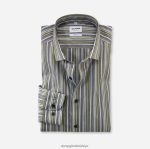 Giyim OLYMP seviye beş vücuda oturan, iş gömleği, modern kent, limon yeşili PL4DLH724