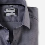 Giyim OLYMP seviye beş vücuda oturan, iş gömleği, modern kent, siyah PL4DLH680 - Görsel 2