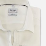 Giyim OLYMP seviye beş vücuda oturan, iş gömleği, new york kent, açık bej PL4DLH582 - Görsel 2