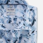 Giyim OLYMP seviye beş vücuda oturan, iş gömleği, new york kent, bleu PL4DLH664 - Görsel 2