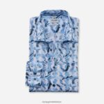 Giyim OLYMP seviye beş vücuda oturan, iş gömleği, new york kent, bleu PL4DLH728