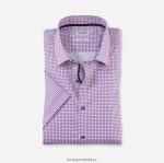 Giyim OLYMP seviye beş vücuda oturan, iş gömleği, new york kent, fuşya PL4DLH399