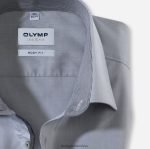 Giyim OLYMP seviye beş vücuda oturan, iş gömleği, new york kent, orta gri PL4DLH472 - Görsel 2