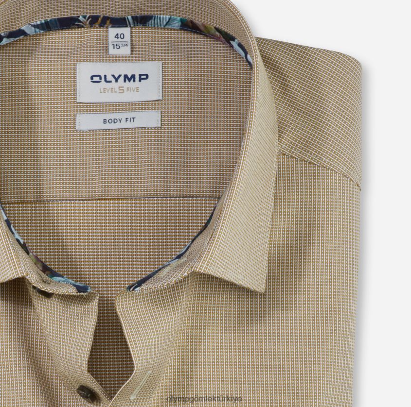 Giyim OLYMP seviye beş vücuda oturan, iş gömleği, new york kent, pirinç PL4DLH719 - Görsel 2