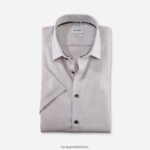 Giyim OLYMP seviye beş vücuda oturan, iş gömleği, new york kent, taupe PL4DLH373