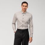 Giyim OLYMP seviye beş vücuda oturan, iş gömleği, new york kent, taupe PL4DLH589