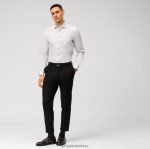 Giyim OLYMP seviye beş vücuda oturan, iş gömleği, royal kent, beyaz PL4DLH686 - Görsel 2