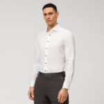 Giyim OLYMP seviye beş vücuda oturan, iş gömleği, royal kent, beyaz PL4DLH691