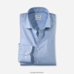 Giyim OLYMP seviye beş vücuda oturan, iş gömleği, royal kent, bleu PL4DLH469
