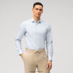 Giyim OLYMP seviye beş vücuda oturan, iş gömleği, royal kent, bleu PL4DLH562