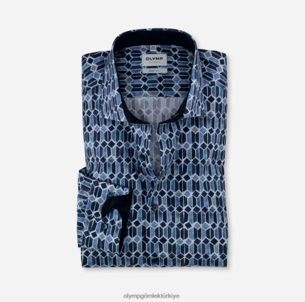 Giyim OLYMP seviye beş vücuda oturan, iş gömleği, royal kent, bleu PL4DLH721