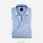 Giyim OLYMP seviye beş vücuda oturan, iş gömleği, royal kent, bleu PL4DLH816