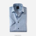 Giyim OLYMP seviye beş vücuda oturan, iş gömleği, royal kent, bleu PL4DLH818