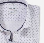 Giyim OLYMP seviye beş vücuda oturan, iş gömleği, royal kent, boz kahverengi PL4DLH660 - Görsel 2