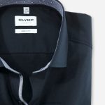Giyim OLYMP seviye beş vücuda oturan, iş gömleği, royal kent, kobalt PL4DLH537 - Görsel 2