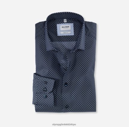 Giyim OLYMP seviye beş vücuda oturan, iş gömleği, uzun kollu ekstra uzun, modern kent, bleu PL4DLH906