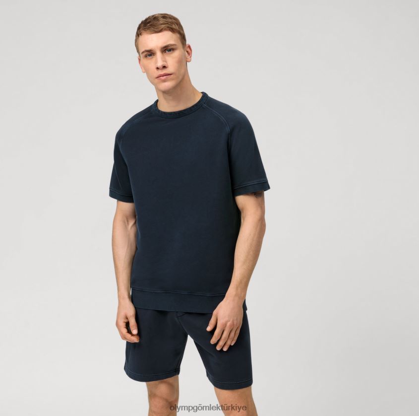 Giyim OLYMP sweat modern kesim, tişört, marine PL4DLH2011 - Görsel 1