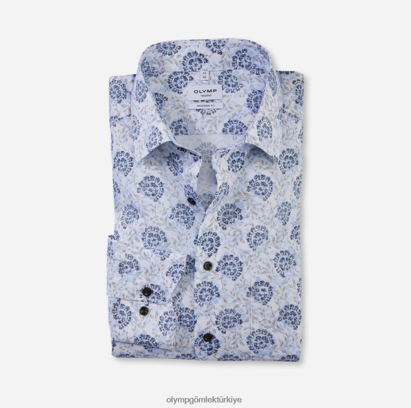 Giyim OLYMP tendenz modern kesim, iş gömleği, new kent, bleu PL4DLH1720 - Görsel 1