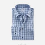 Giyim OLYMP tendenz modern kesim, iş gömleği, new kent, bleu PL4DLH1727