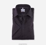 Giyim OLYMP tendenz modern kesim, iş gömleği, yeni kent, siyah PL4DLH1733